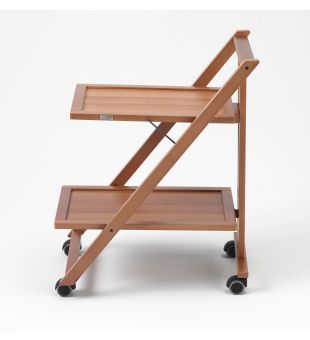  Serving trolley in cherry wood