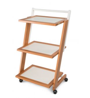  Serving trolley in cherry wood