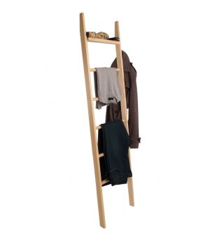  Wall coat rack in natural wood