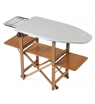  Ironing station in cherry wood