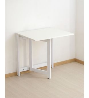  Space folding wall table white wood