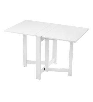  Folding table in white wood